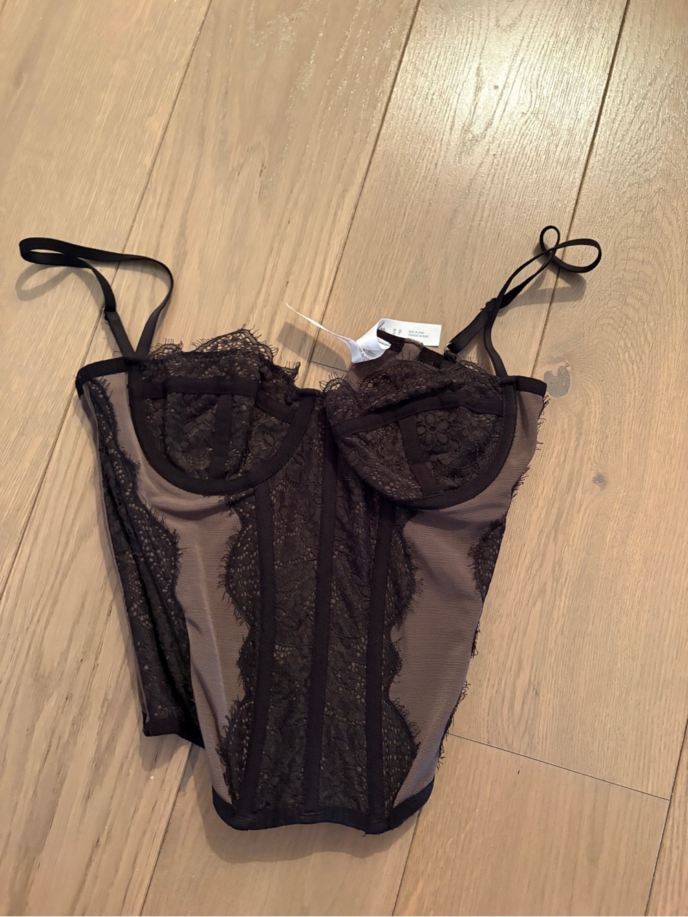 Urban Outfitters Lace Black Out from Under Modern Love Corset Size Small